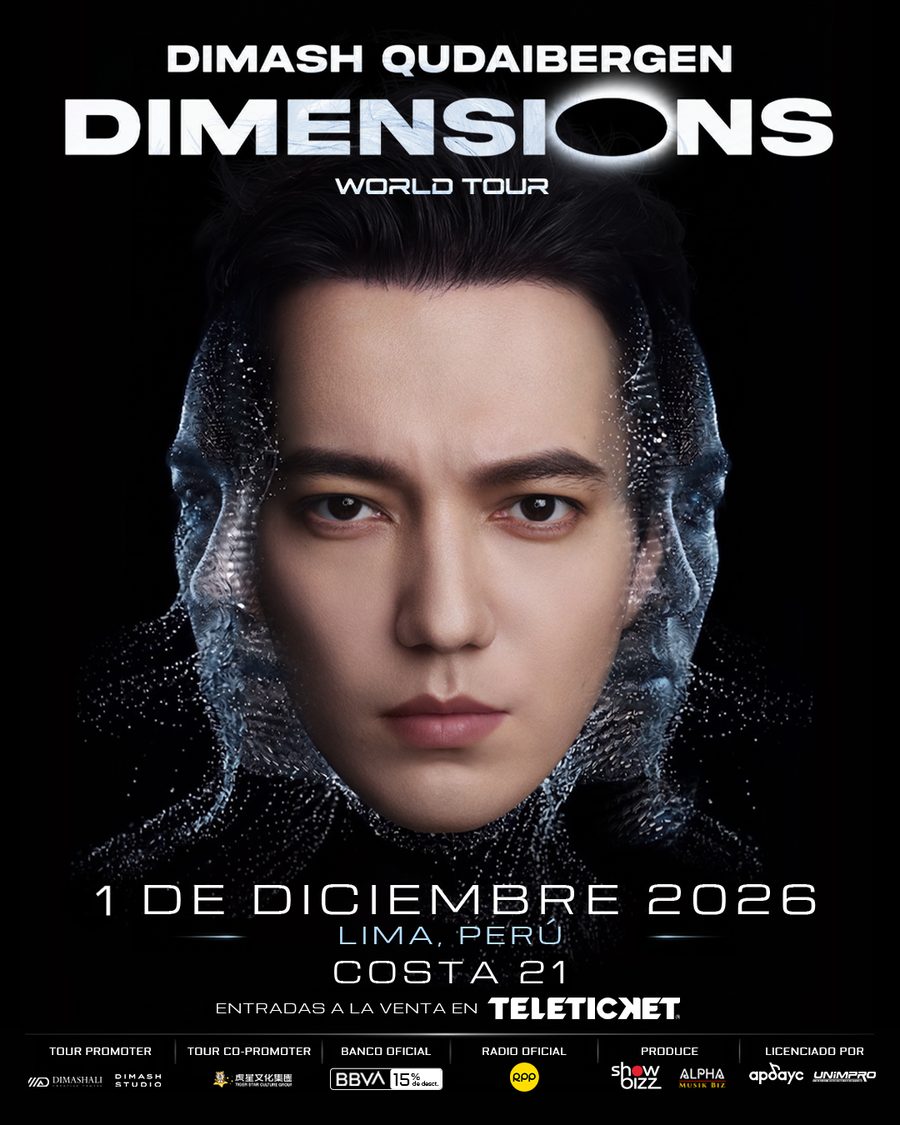 Afiche oficial de Dimash en Lima